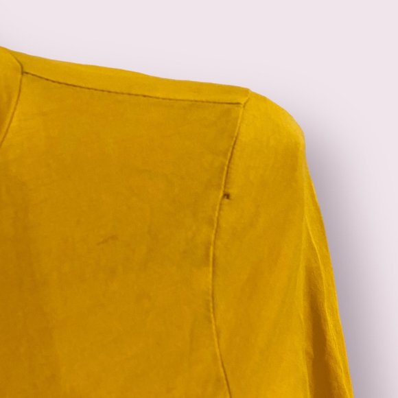 Anthropologie | Women’s | Mustard Yellow Mock Neck Long Sleeve | Size: Medium - Picture 2 of 8